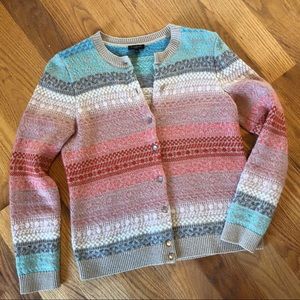 Talbots Fair Isle Nordic Wool Blend Sweater